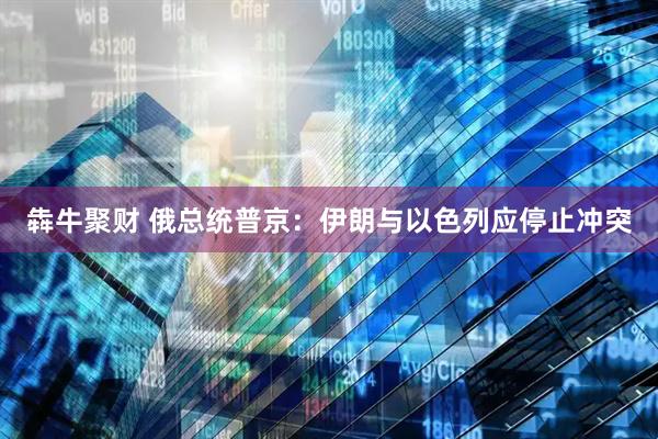 犇牛聚财 俄总统普京：伊朗与以色列应停止冲突