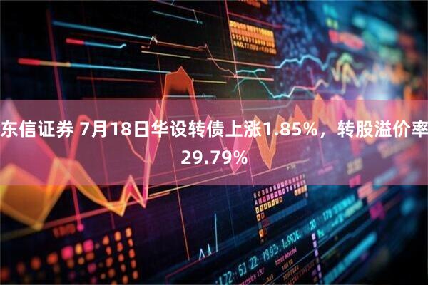 东信证券 7月18日华设转债上涨1.85%，转股溢价率29.79%
